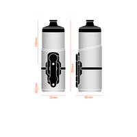 Fidlock Trinkflaschen Set Twist, inkl. bike base transparent/weiß, 600 ml