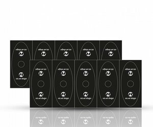 rie:sel Design Sticker  Ventil Hoddie , 10er-Pack, schwarz