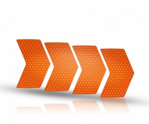rie:sel Design Sticker  Reflex Felge , rot/orange