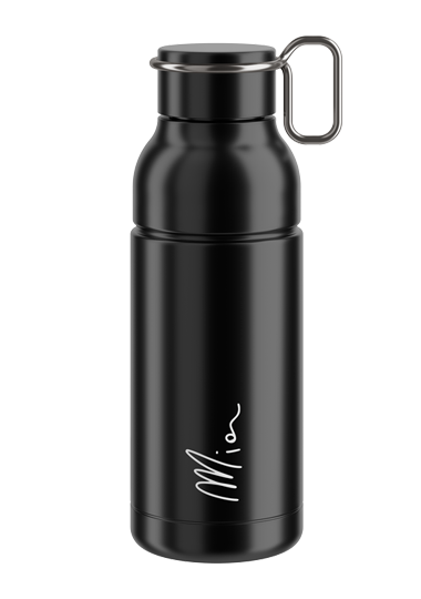 Elite Trinkflasche Mia, Edelstahl, 650 ml, schwarz