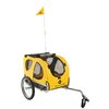 M-WAVE Hundeanhänger Stalwart Pet, mit Regenschutz, gelb