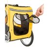 M-WAVE Hundeanhänger Stalwart Pet, mit Regenschutz, gelb